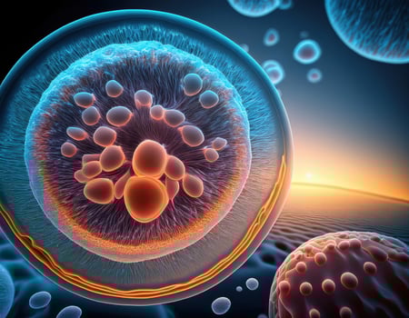 Microbiology Cell Division Illustration photo