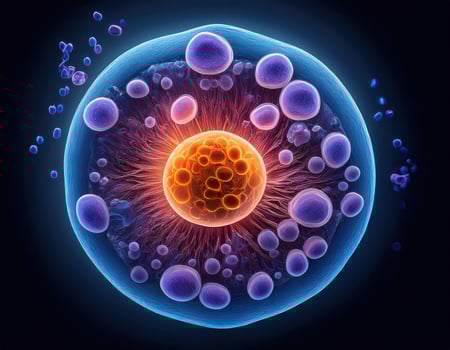 Microbiology Cell Division Illustration photo