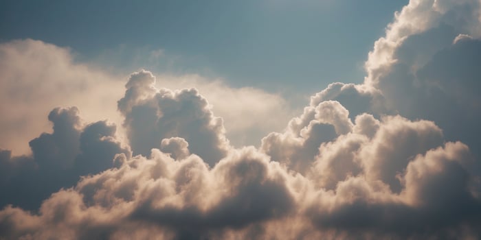 Abstract cloud background with soft edges. photo