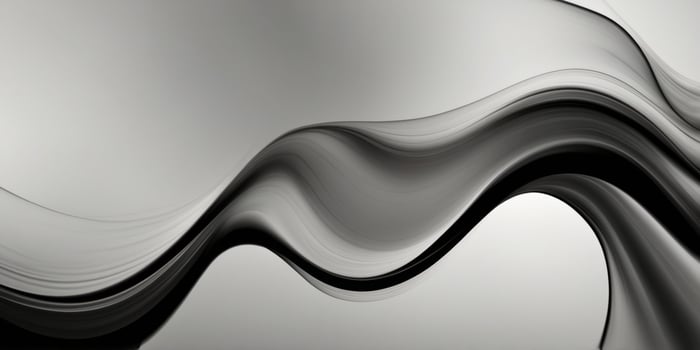 abstract black, white wave smooth background. photo