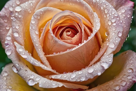 Fresh Rose with Morning Dew Drops photo
