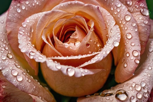 Colorful Rose with Dew Drops in Full Bloom photo