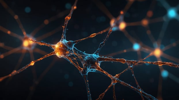 Synaptic Spark - Neural Connection Visualization. photo