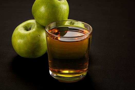 Fresh sweet natural apple juice photo