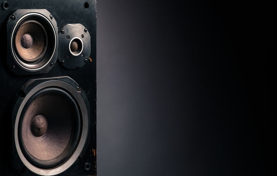 Old speakers background photo