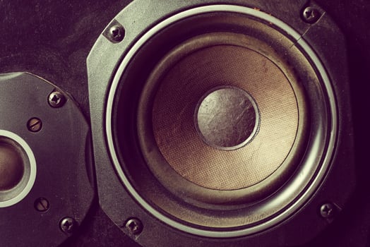 Old speakers background photo