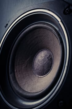 Old speakers backgound photo