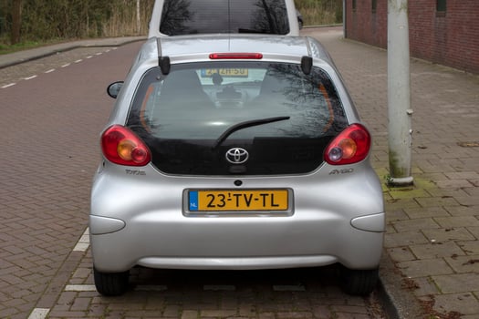 A Toyota Aygo Car At Amsterdam The Netherlands 17-3-2024 photo