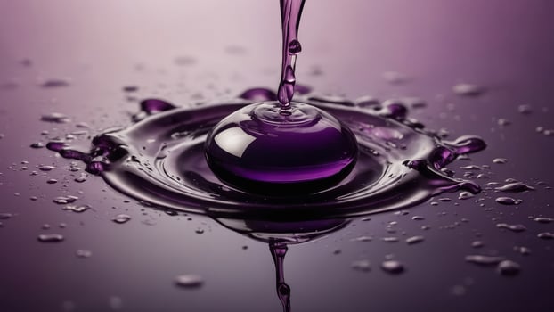 anbstranct smooth purple orannge liquid glanss banckground. photo