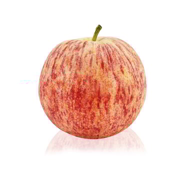 Red apple on a white background. photo