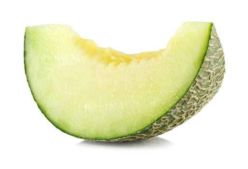 green cantaloupe melon slices photo