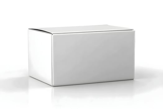 A Blank White Product Packaging Paper Cardboard Box Mockup photo