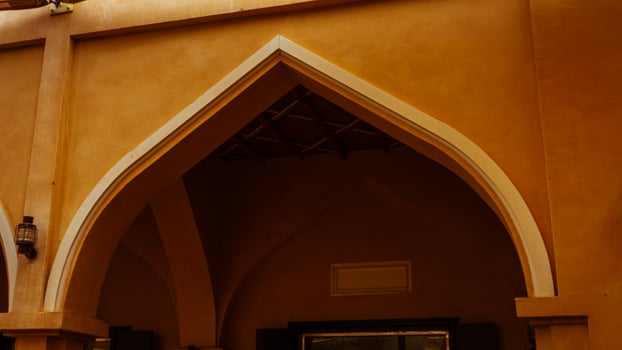 Qatara village view, outdoor interior design of heritage village photo