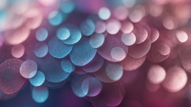 Vibrant holographic gradient in pink, blue, and purple. photo