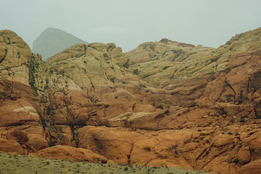 Rocky desert landscape, Red Rock Canyon National Recreation Area, Las Vegas, Nevada, USA photo