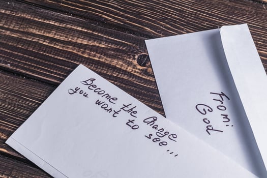Spiritual message in the mail Photo