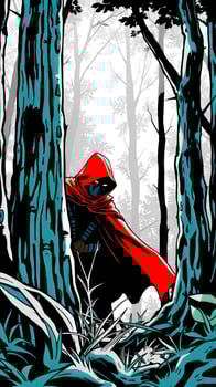 Mysterious Figure in the Woods photo