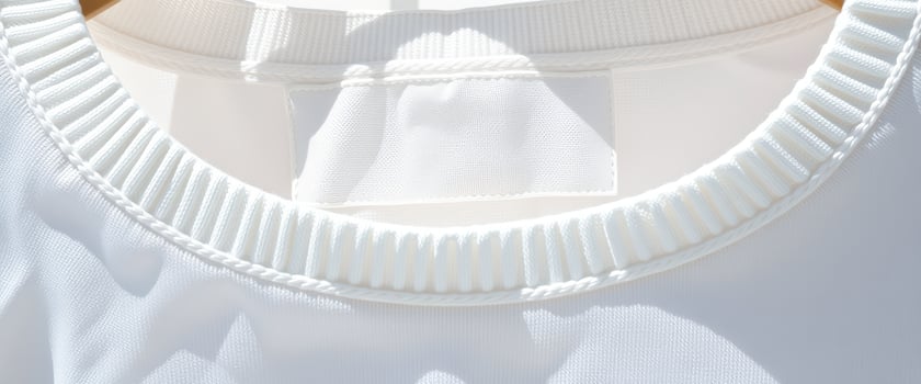 White T-Shirt with Blank Label photo
