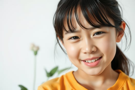 Portrait of a Smiling Young Girl photo