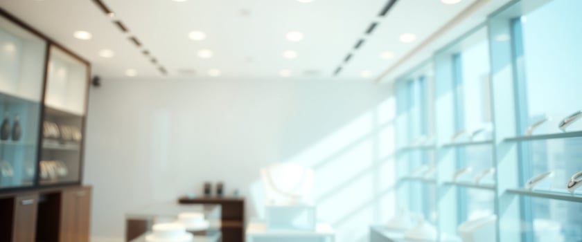 Blurred Interior of a Modern Store photo