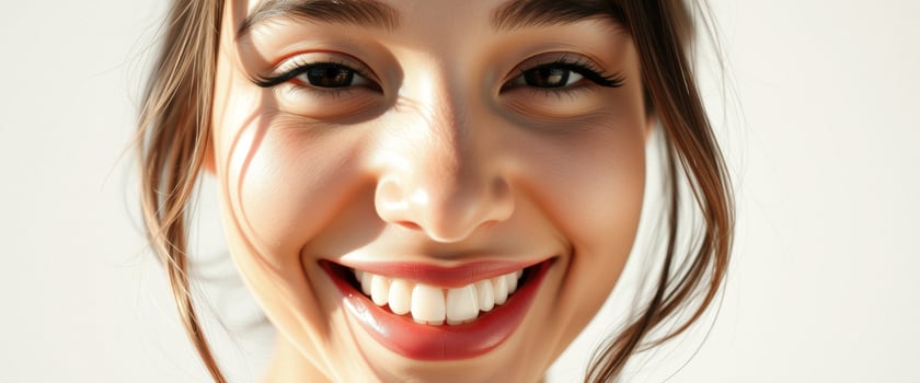 Close-up of a Woman's Smiling Face photo
