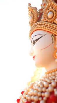 Close-up of a Hindu Goddess Statue photo