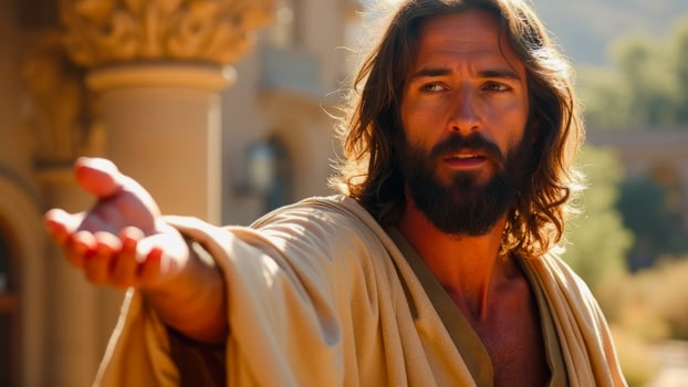 Jesus Reaching Out photo