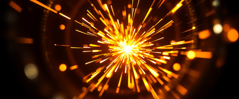 Abstract Golden Light Burst photo