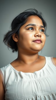 Young Woman with a Gentle Smile, Portrait photo