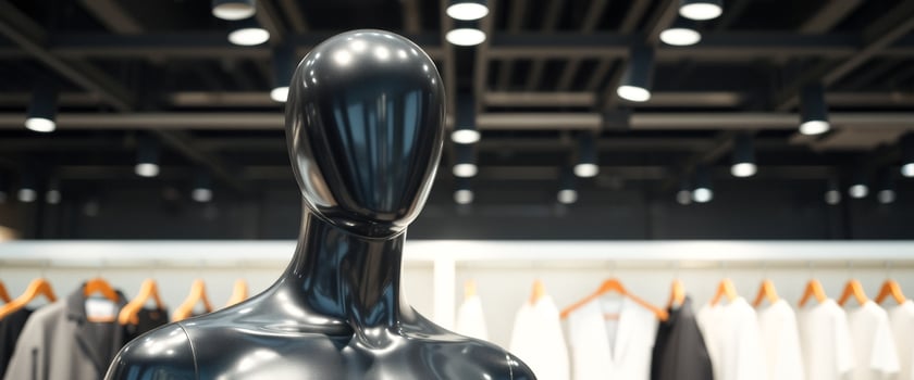 Black Mannequin In A Clothing Store photo