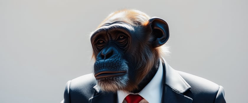 Chimp in Suit photo