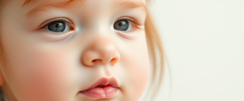 Closeup of a Baby's Face photo