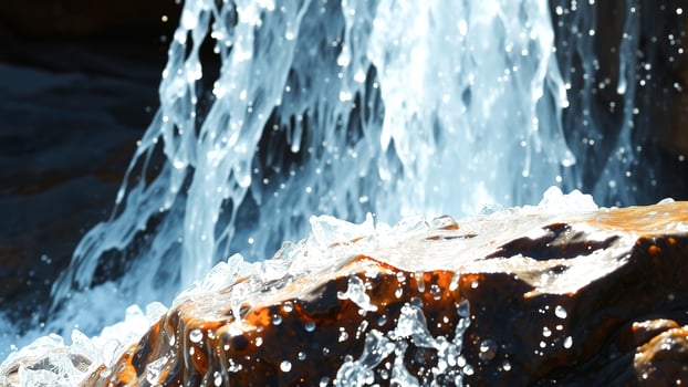 Water Flowing Over Rocks photo
