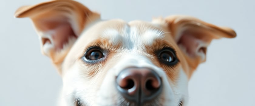 Close Up of a Dog's Face photo