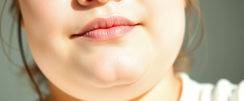 Close up of a woman's mouth photo