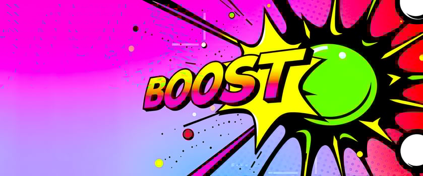 Colorful Pop Art Boost with Cartoon Effect photo