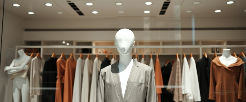 Mannequin in a Suit in a Clothing Store photo