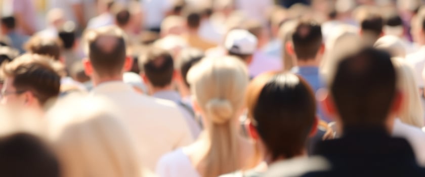 Blurred Crowd of People photo