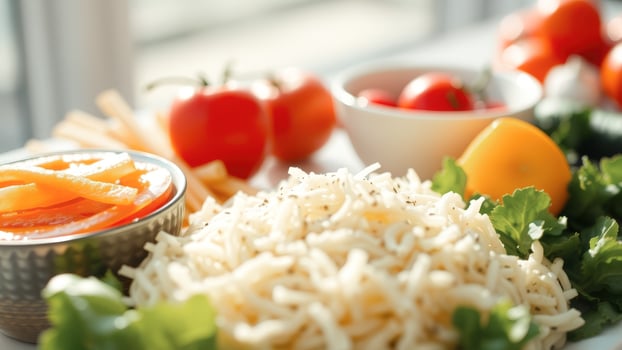 Close-up of a Delicious and Healthy Meal photo