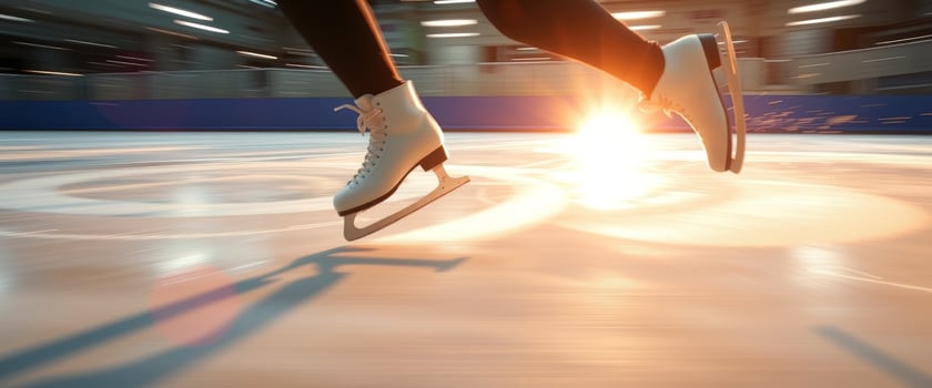 Blurred Figure Ice Skating photo