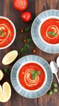 Tomato Soup with a Twist of Cream photo