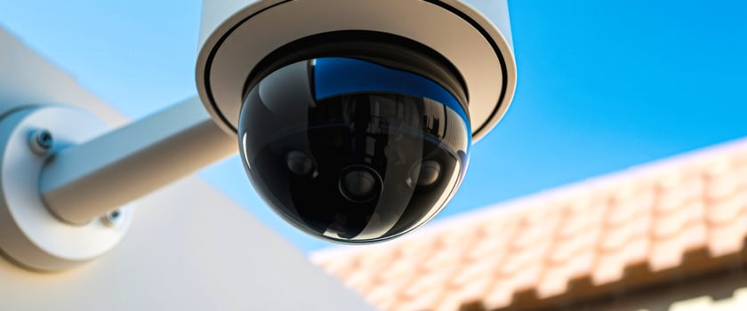 Security Camera Against Blue Sky photo