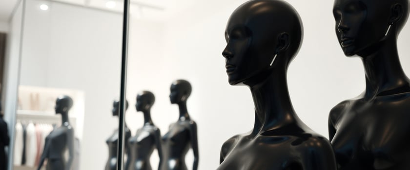 Black Mannequins in a Retail Store photo