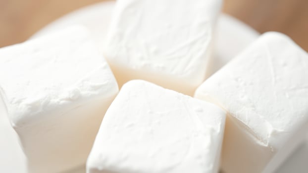 Close-up of White Cubes photo