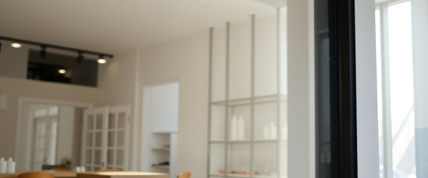 Abstract Blurred Interior Design with Light and Shadows photo