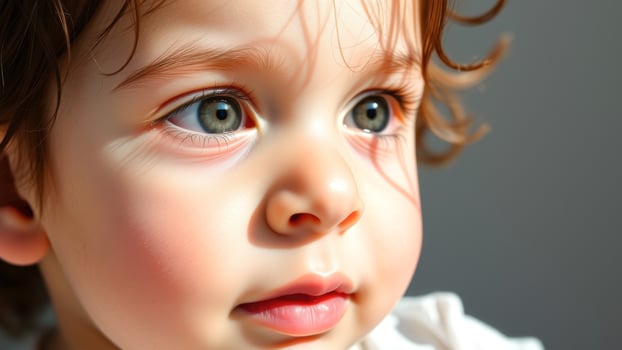 Closeup of a Baby's Face photo