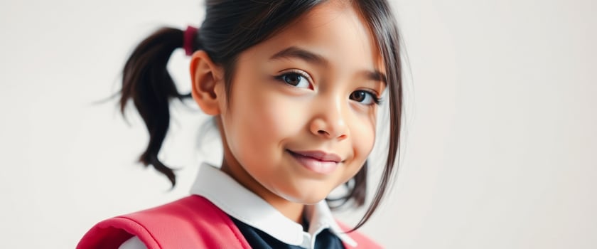 Portrait of a Smiling Young Girl photo