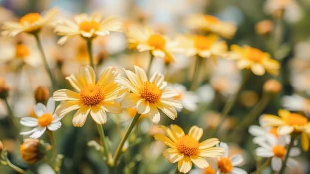 Yellow Daisies in a Meadow photo