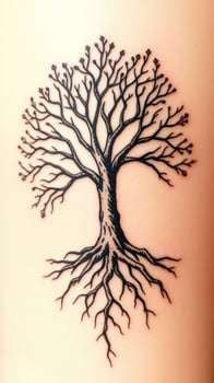 Tree of Life Tattoo on Skin photo
