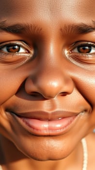Closeup of Smiling Young Girl's Face photo